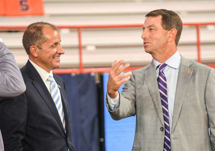 Dabo Swinney and Jim Phillips